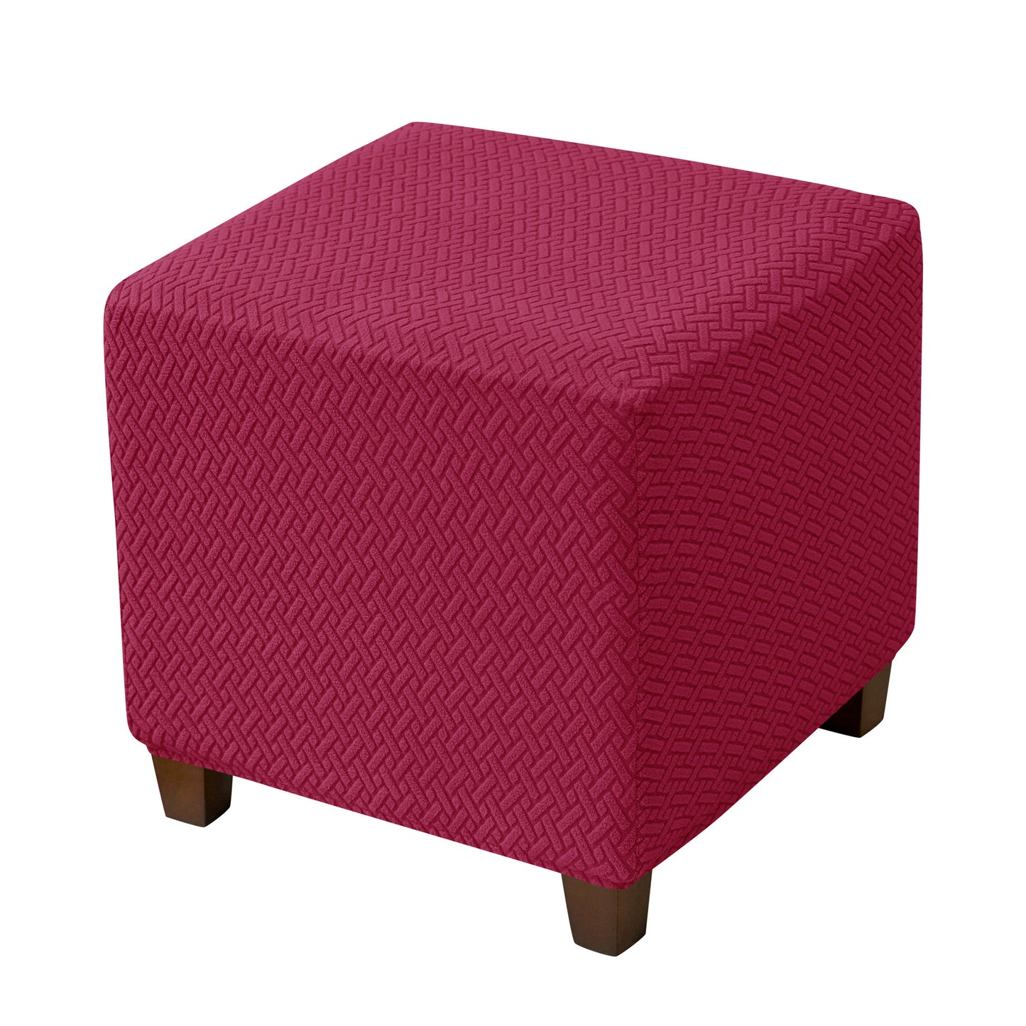 Pet-Friendly Ottoman Cover - Pet And Home Wine-Red