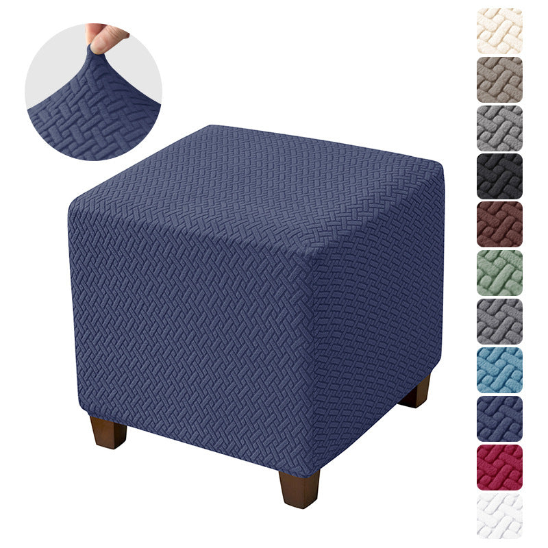 Pet-Friendly Ottoman Cover - Pet And Home Navy-Blue
