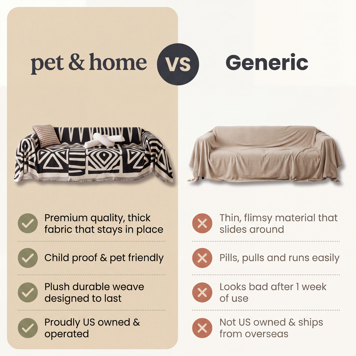 Dog Proof Couch Blanket - Pet And Home